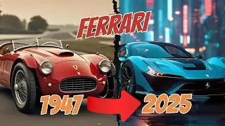 🚀 The Evolution of Ferrari: From the First Model to Future Supercars! 🔥
