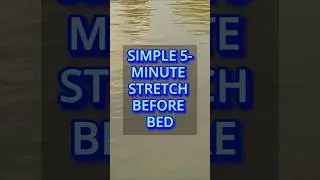 Simple 5-Minute Stretch Before Bed | #sleepwise70 #seniorsleep #stretchingtips