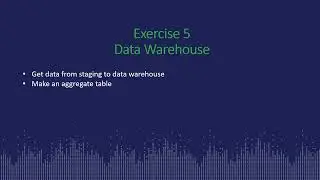 Jet Analytics Basic - Exercise 5 Data Warehouse