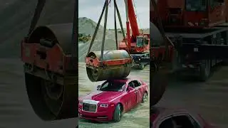 Watch a Road Roller CRUSH a Rolls-Royce! 🤯🚗