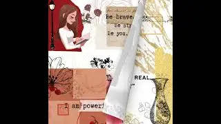 Digital Scrapbooking #digitalscrapbooking #digitaljournal #canvadesign #scrapbooking #positivity