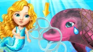Sweet Baby Girl Mermaid Life Gameplay - Magical Ocean World - Fun Animal Care & Makeover Games