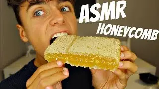 I Tried ASMR RAW HONEYCOMB EATING (Extremely Sticky Sounds)
