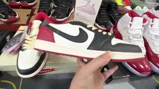 Fragment x Travis Scott x Air Jordan 1 TS White Black University Red#kicks #airjordan #airjordan1
