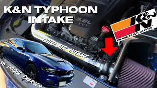 K&N Typhoon 69-2544TP Cold Air Intake-Dodge Charger SXT