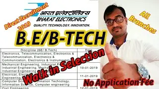 BHL Recruitment 2019 /Graduate Apprenticeship  (B.E/T-Tech)WALK IN SELECTION