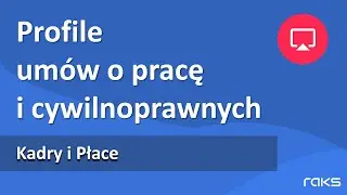 Program  Kadry i Płace - Profile um&oacute;w - Szybkie tworzenie um&oacute;w o prace i cywilnoprawnych.