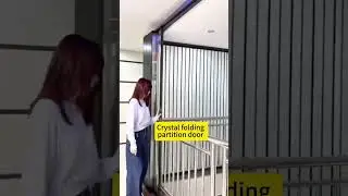 Crystal folding partition door#home #doors#aluminum