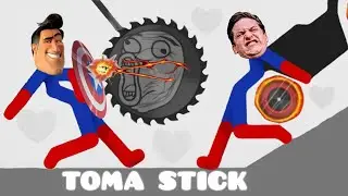 Лучшие падения | Подборка смешных моментов Stickman Descaping #110