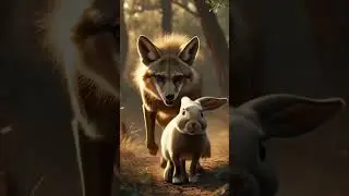 The Hard Working Rabbit 🐰 And Bad Jackal #shorts #ai #aigenerated