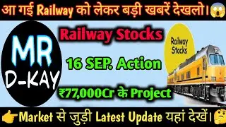 Railway Stocks | IRFC Share Latest News, Ircon share latest news, RVNL Share Latest News, #Titagarh