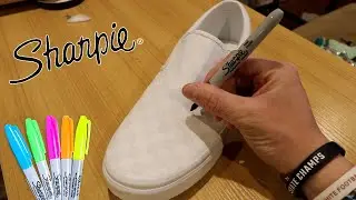 Custom SHARPIE Vans!! 🎨