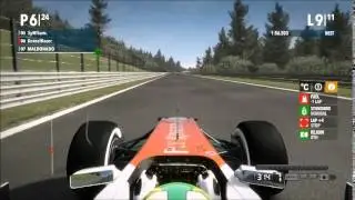 F1 2012 online fight in SPA