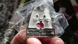 Badges For Me, Soft Toys For My Cats Roger And Heidi