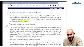 INCOMETAX Amendments Finance Bill 2026