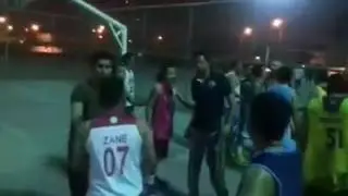 Fight inside the Basketball court in saudi arabia- Pinoy Vs Saudi