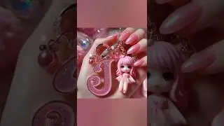 Cute Alphabet Keychain 💖 | Pink Doll Letter Collection #cute #alphabet #uniquedesign #shorts