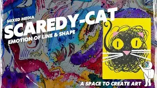 Scaredy-Cat Kindergarten & First Grade Halloween Art Lesson