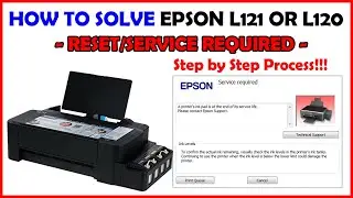 how to reset epson L121 printer