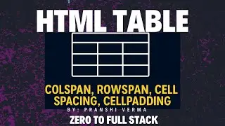 Master HTML Tables: All Attributes Explained &mdash; colspan, rowspan, cellspacing, cellpadding & More
