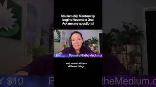 Mediumship mentorship starts November 2nd! #mentorship #Mediumshipdevelopment #spiritcommunication