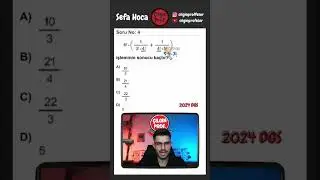 2024 DGS Matematik Soru &Ccedil;&ouml;z&uuml;m