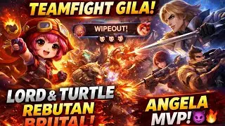 TEAMFIGHT GILA! Lord & Turtle Rebutan Brutal&hellip; Angela MVP 😈🔥 | ML Rank