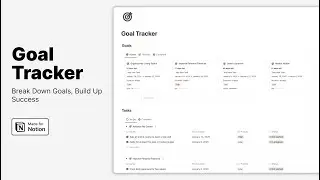 Goal Tracker Notion Template - Walkthrough
