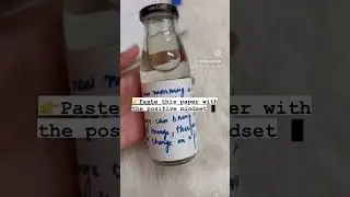Wellness starts with water. 💦 Make your own bottle of positive affirmations 📝 #watermanifestation