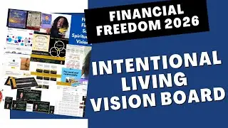 Day 7/7 MONEY GOALS Vision Board Party 💙 Spiritual Business Work/Life Balance - Intentional Living