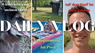 ZU HEISS F&Uuml;R DEN HUND? | Entspannung im Pool | Throwbackgef&uuml;hle | EverydayStory