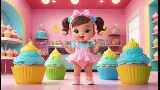 Colorful Cupcake Song 🧁🌈 &ndash; Fun Baking & Color Learning Rhyme for Kids