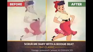 Scrub me Momma with a Boogie Beat - 1941&ndash; AI Restored | Historic Animated Film