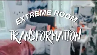 EXTREME ROOM MAKEOVER + TRANSFORMATION *aesthetic vsco/pinterest inspired bedroom