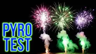 F2 Musik Pyro-Show ( Kameratest zum Freistellen von Feuerwerk ) (Poc-Projekt)