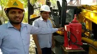 Working operation of automatic fire suppression system in HEMM