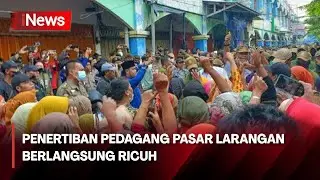 Tolak Lapak Dipindahkan, Pedagang di Sidoarjo Terlibat Bentrok dengan Satpol PP