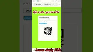 Easy way to generate qr code using html css javascript #shorts