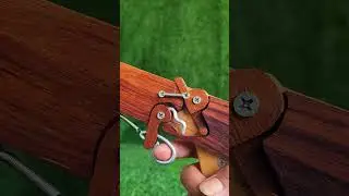 Simple idea unique mechanics for slingshot #classicwood #woodworking #wooddesigner #woodscraft