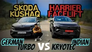 TATA HARRIER FACELIFT VS SKODA KUSHAQ 1.0 DRAG RACE #best #viral #share #youtube #skoda #tata