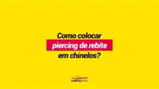 Como colocar piercing de rebite