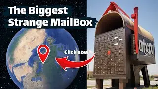 The Biggest Strange MailBox 📬 on Google Earth 🌎 and Google Maps #googleearth #googlestreetview