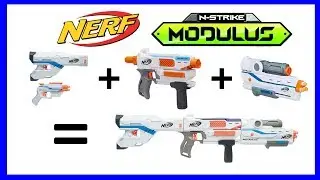 Nerf N-Strike Modulus Mediator|Barrel|Stock| Review! 2019