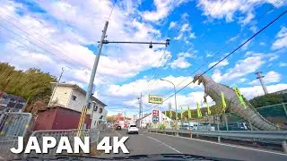 【4K】奈良県を北上ドライブ！天理市から古都へ向かう国道169号へ向かう旅（巨大恐竜あり）