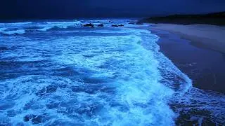 Fall Asleep With Relaxing Wave Sounds at Night, Low Pitch Ocean Music for Deep Sleeping
