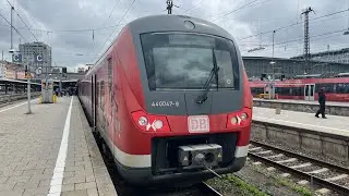Mit der BR 440 Als RB 74 von Buchloe nach München Hbf mit Vollgas 160 Km/h