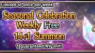 FFBE Summon Fest: Seasonal Celebration Free 14+1 Summon (Week 3)