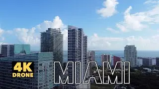 Brickell, Downtown Miami By Drone 2022 4K