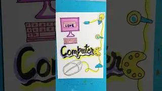 computer front page design:: project work design #computer #shortsfeed #youtubeshorts #shorts