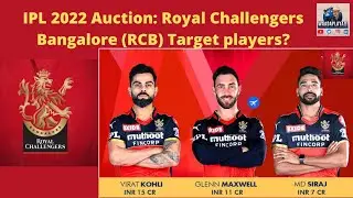 IPL 2022 Auction:&nbsp;Royal Challengers Bangalore (RCB) Target players?